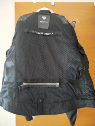 Chaqueta Moto Revit Negra y Blanca