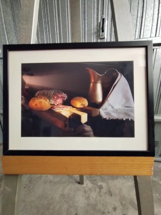 Quadro decorativo con cornice in legno
