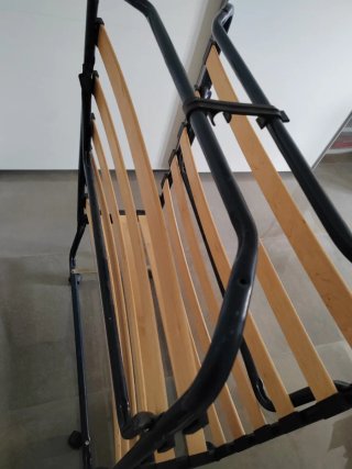 Somier plegable 90cm con ruedas