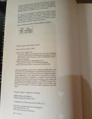 CINCUENTA SOMBRAS MÁS OSCURAS DE "E.L. JAMES"