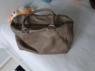 Bolso Piel Bimba y Lola Beige/Marrón Original