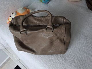 Bolso Piel Bimba y Lola Beige/Marrón Original