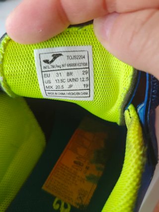 Zapatillas Fútbol Sala Niño Joma Azul/Verde
