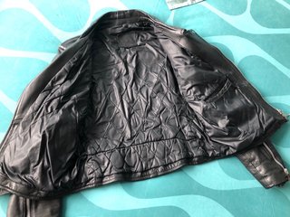 Cazadora Biker Piel Negra Clásica