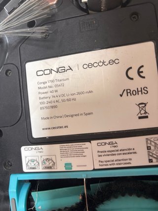 Robot Aspirador Cecotec Conga 1790