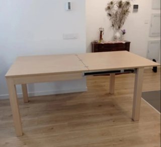 Mesa comedor extensible madera