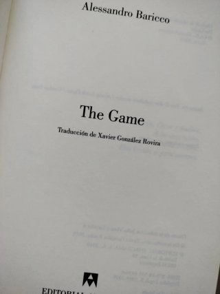 The Game. Ensayo en español de Baricco