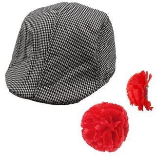 Chulapo Chaleco Talla 2XL con Pañuelo Gorro Clavel