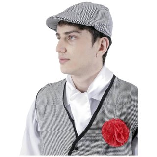 Chulapo Chaleco Talla 2XL con Pañuelo Gorro Clavel