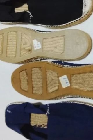 2 pares Alpargatas Lona Cáñamo Yute Fab.Esp Nuevas