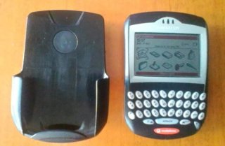 Blackberry con funda protectora