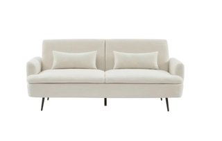 Sofá Cama Borreguito Crema 3 Plazas