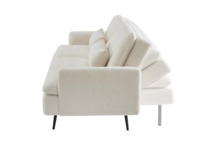 Sofá Cama Borreguito Crema 3 Plazas
