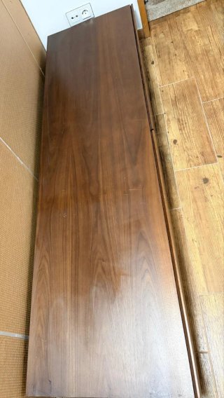 Mueble salón modular madera oscuro