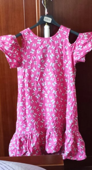 Vestito estivo farfalle Benetton bambina