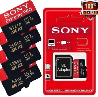 Tarjeta Micro SD Sony 512GB y 256GB