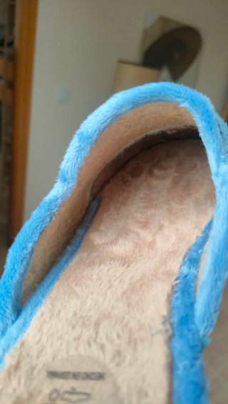 Zapatillas de casa mujer azul sin estrenar