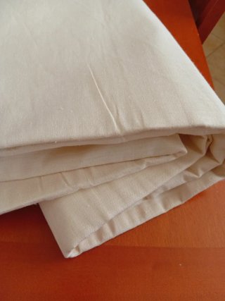 Lenzuola misto canapa e lino beige