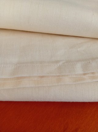 Lenzuola misto canapa e lino beige