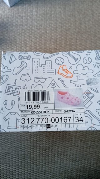 Dos pares zapatillas El Corte Inglés t. 32 y 34