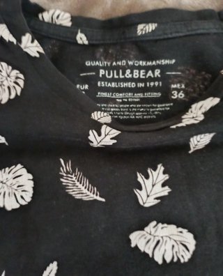 Camiseta Pull&Bear Estampada Hombre