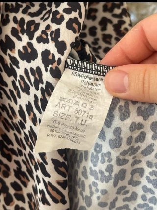 Vestito corto OVS fantasia leopardata