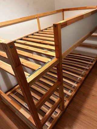 Cama Ikea Kura + 2 colchones 90x190 + karpa jungle