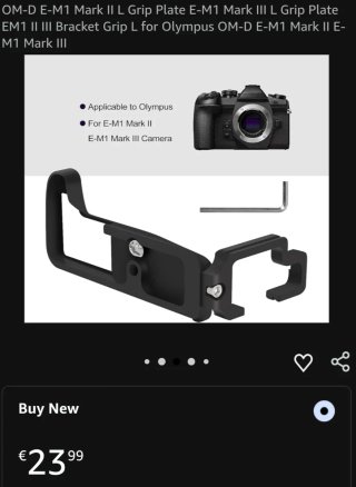 Montura L-Bracket para Olympus OM-D E-M1 Mark2