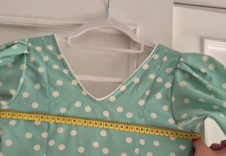 Vestido Flamenca Niña Verde Lunares TALLA 10-12