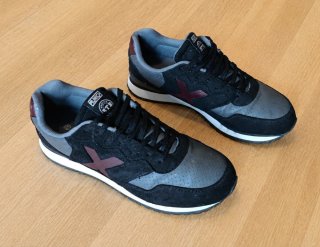 Munich Hombre Talla 42 Negro Granate Sneakers