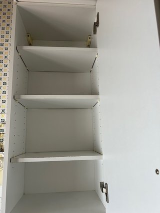 Mueble alto cocina blanco con platero