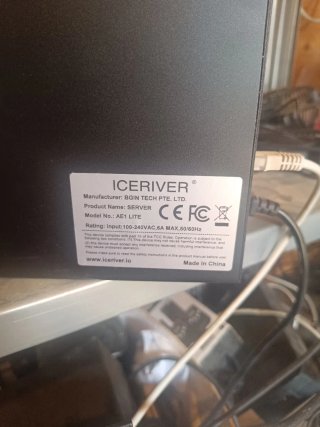 IceRiver AE1 Lite (300 MH/s) Minero ASIC Aleo