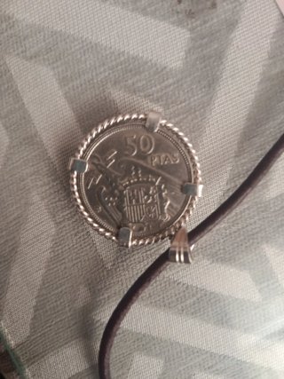 Colgante Plata Franco 1957  ⭐ 58  una libre grande