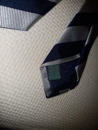 Corbata Soloio Seda Azul y Gris