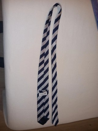 Corbata Soloio Seda Azul y Gris