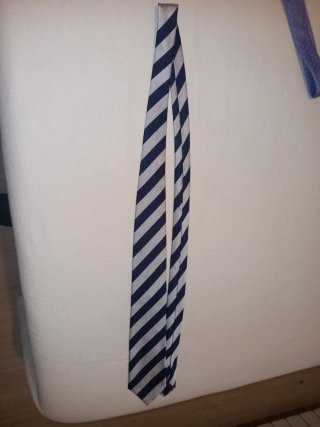 Corbata Soloio Seda Azul y Gris