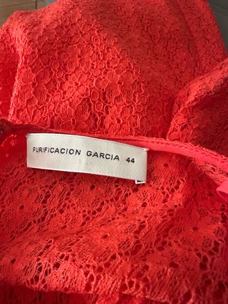 Vestido Rojo Purificación García Talla 44