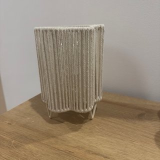 Lámpara de algodón beige