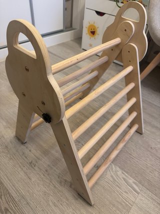 Conjunto Escalada Madera Natural Infantil