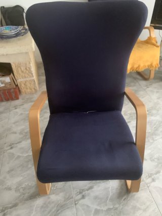 2 Butacas de Ikea azul madera