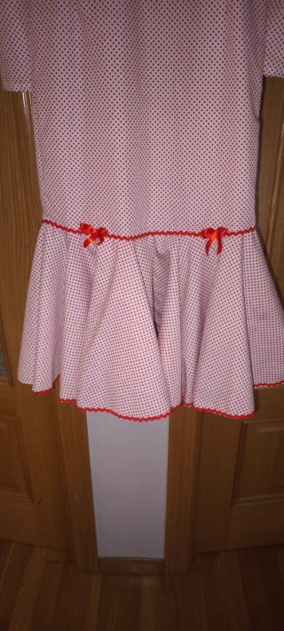 Vestido Chulapa Rojo y Blanco Lunares