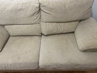 Sofá 2 plazas beige tela