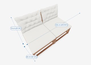 Sofá modular 2 plazas IKEA Nammaro