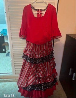 Falda y corpiño flamenco talla 38