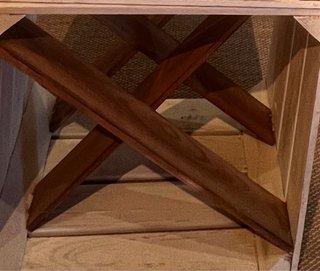 Bodega apilable 3 módulos madera y metal
