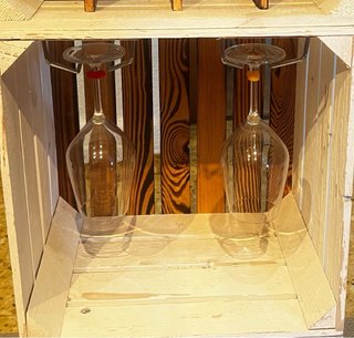 Bodega apilable 3 módulos madera y metal