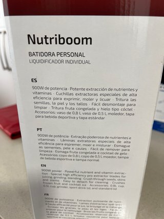 Batidora Ufesa Nutriboom Nueva