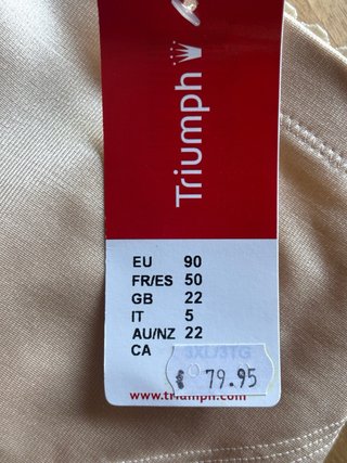 Faja Moldeadora Triumph Beige Talla XXXL