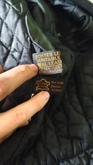 Cazadora cuero auténtico de mujer Talla S