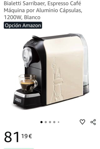 Cafetera Cápsulas Bialetti Nueva